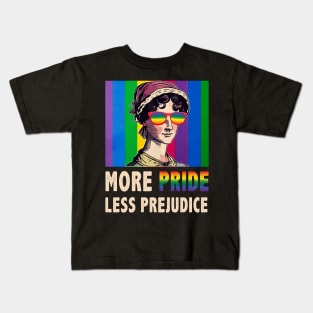 More Pride Less Prejudice LGBT ally pride month Kids T-Shirt